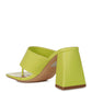 Muse Me Triangular Block Heel Thong Sandals