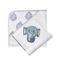 3 Pc Newborn Essential Set - Hooded Towel, Swaddle + Toy Rattle