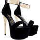 Cosmo Girl Metal Band High Heeled Sandals