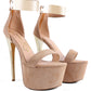 Cosmo Girl Metal Band High Heeled Sandals