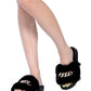Chums Metal Chain Detail Fur Slides
