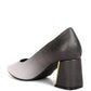 Harlow Metallic Accent Block Heel Pumps