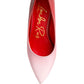 Harlow Metallic Accent Block Heel Pumps