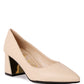 Casey Metallic Detail Block Heel Pumps