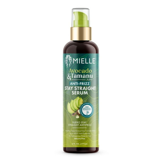 MIELLE AVOCADO & TAMANU ANTI FRIZZ STAY STRAIGHT SERUM 6oz