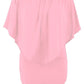 Multiple Dressing Flounced Pink Mini Dress