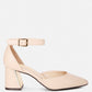 Myla Faux Leather Metallic Sling Heeled Sandals