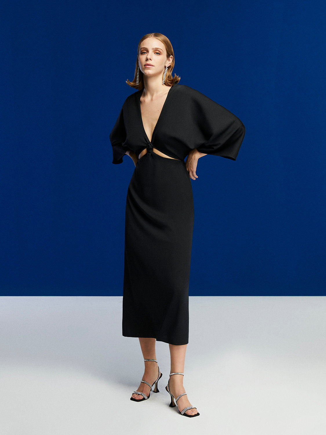 Midi Dress With Knot