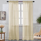 Nancy - Rod Pocket Sheer Panel - Set of Two - Assorted Colors
