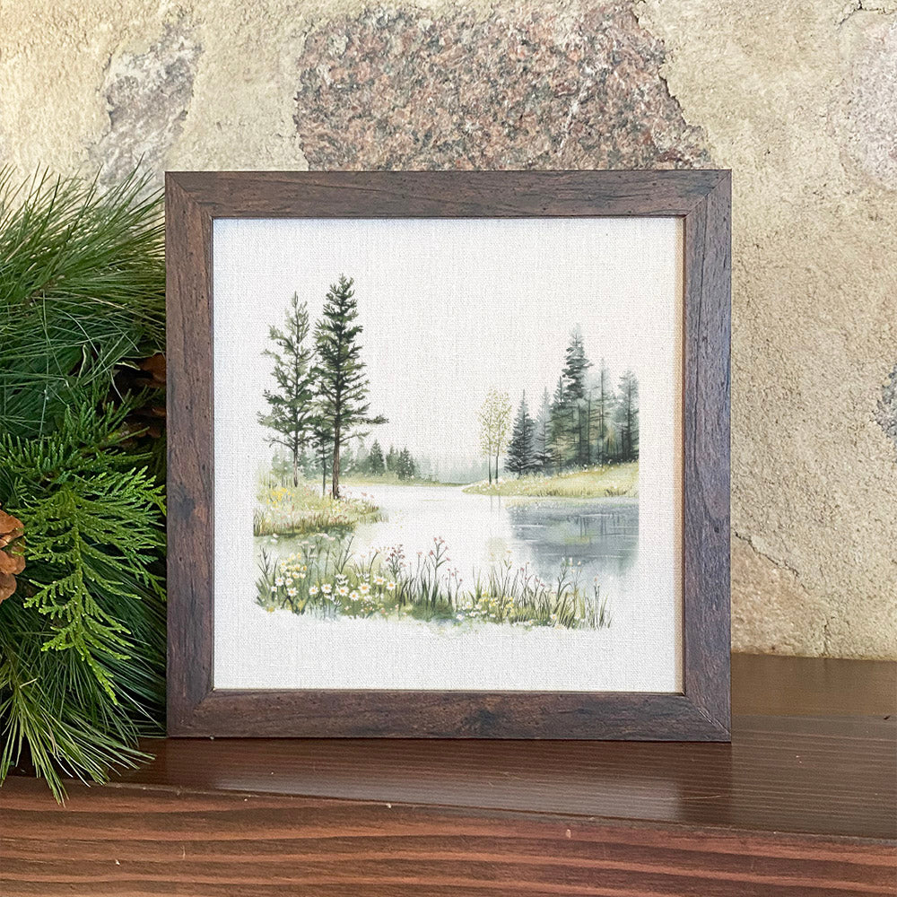 Calm Waters - Spring Framed Sign