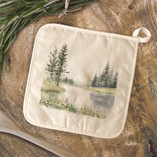 Calm Waters - Spring Cotton Pot Holder
