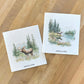 Moose Lake & Moose Scene 2pk - Swedish Dish Cloth