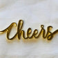 Cheers Wrap Set(4)- Shiny Gold