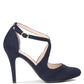 Close Toe Cross Strap Heel Sandals