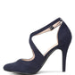 Close Toe Cross Strap Heel Sandals