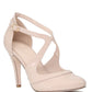 Close Toe Cross Strap Heel Sandals