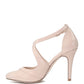Close Toe Cross Strap Heel Sandals