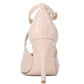 Close Toe Cross Strap Heel Sandals