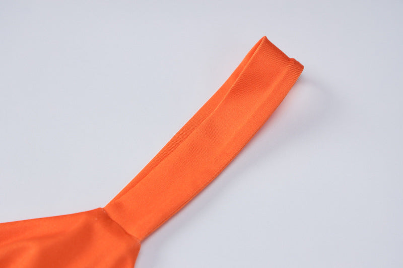 Summer Tie Dyed Printed Sheath Split Sling Slim Dress Women