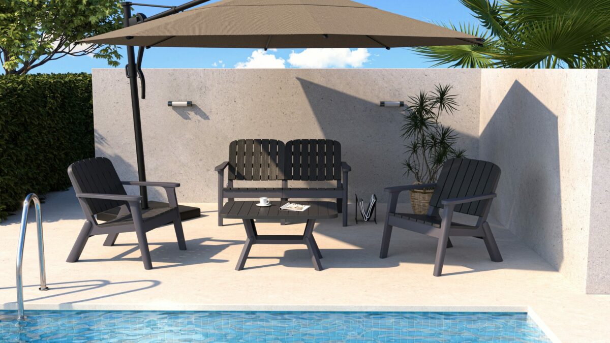 4 - Person Seating Group with Cushions - Free Shipping