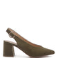 Dalia Solid Pointed Heeled Slingback Sandals