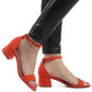 Ecrin Suede Block Heel Sandals