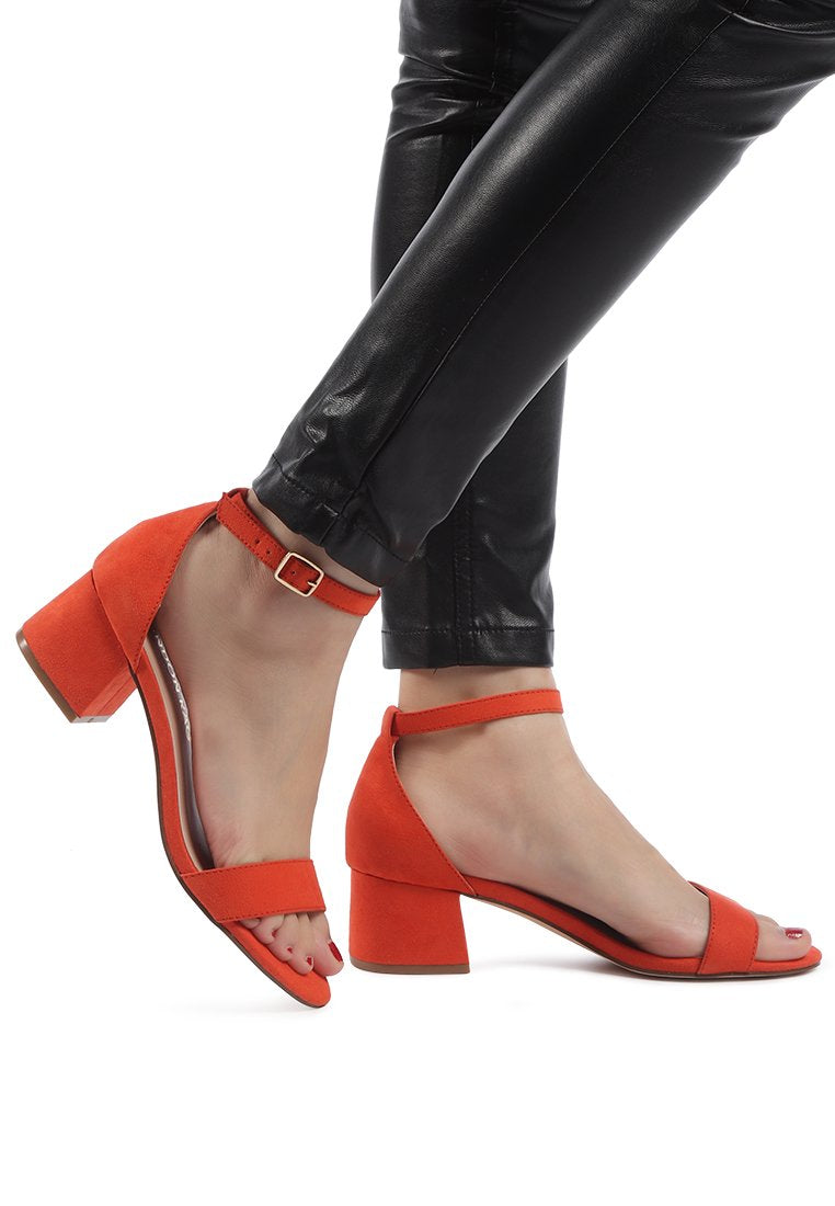 Ecrin Suede Block Heel Sandals