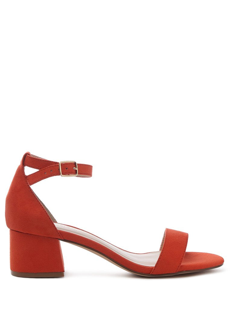 Ecrin Suede Block Heel Sandals