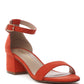 Ecrin Suede Block Heel Sandals
