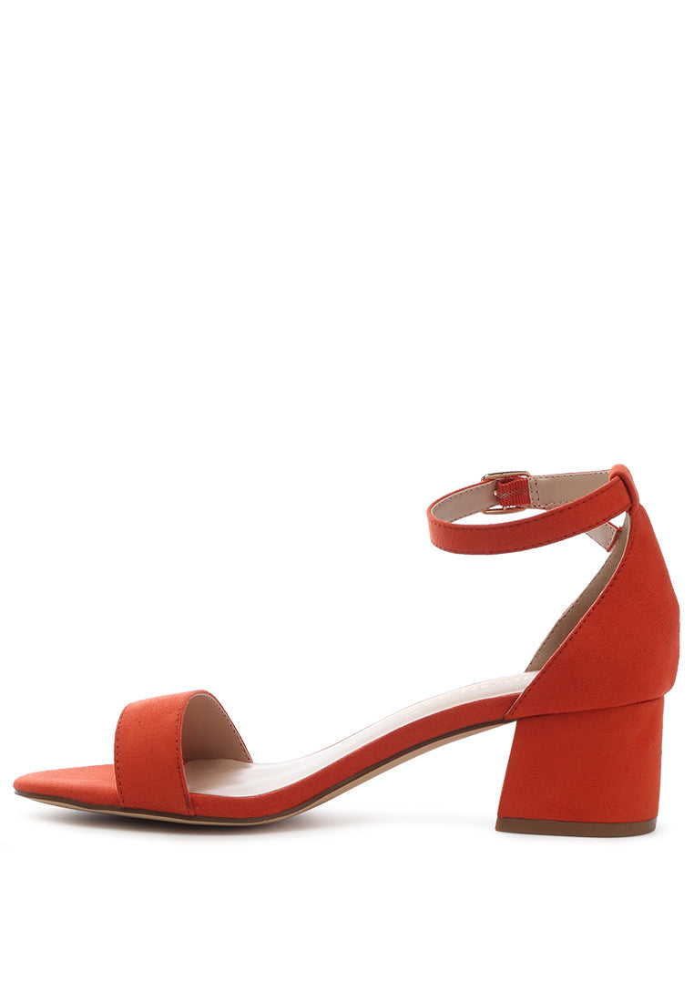 Ecrin Suede Block Heel Sandals