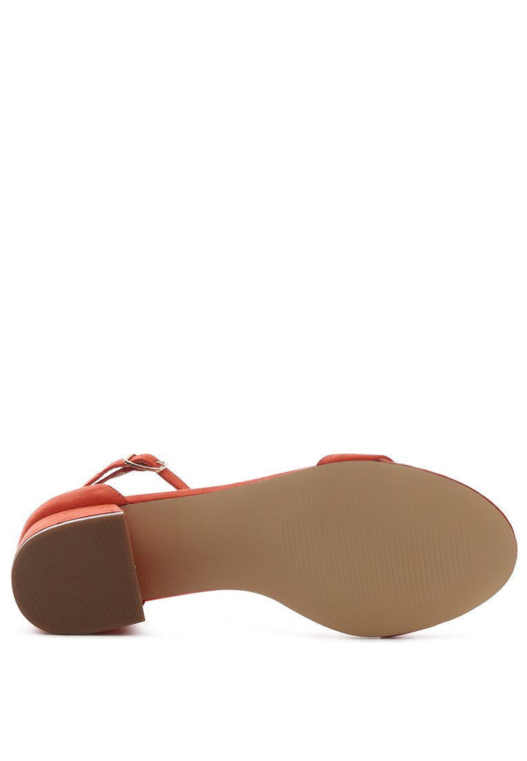 Ecrin Suede Block Heel Sandals