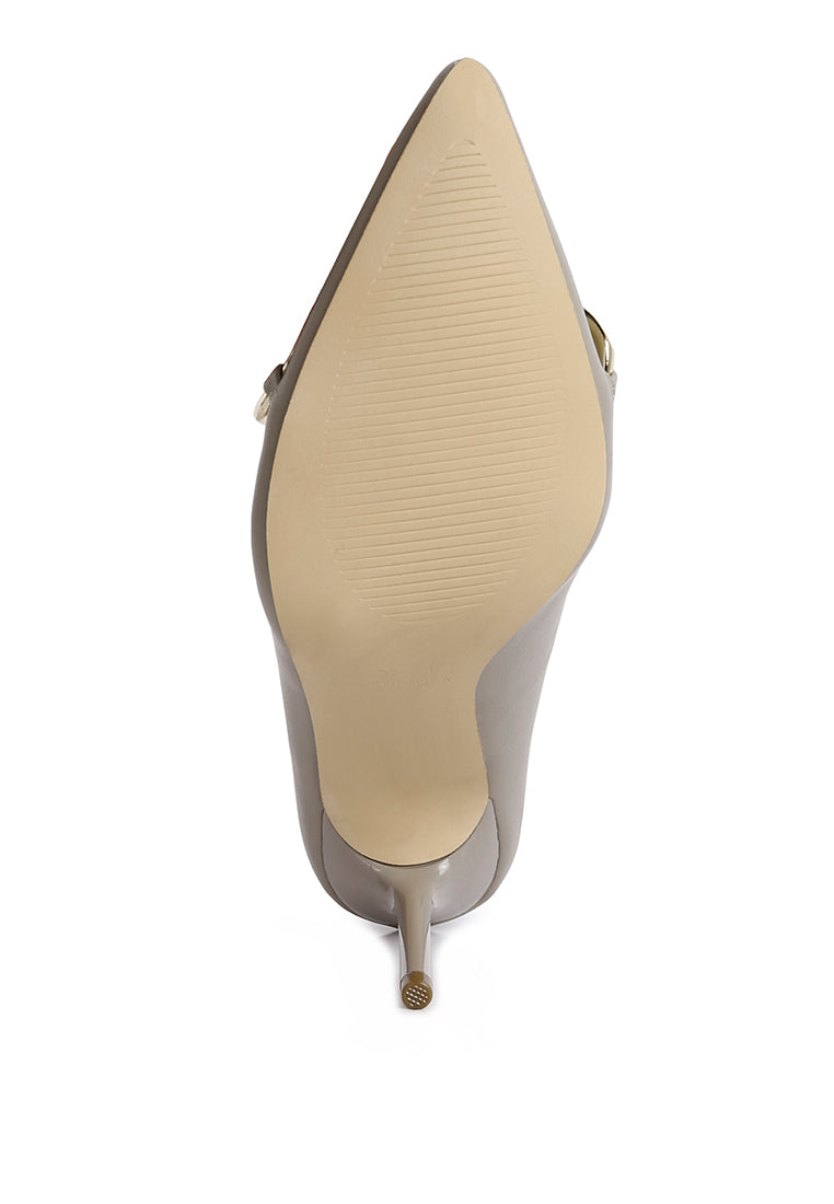 Fontana Link Chain Detail High Heel Pumps