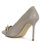 Fontana Link Chain Detail High Heel Pumps