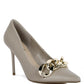 Fontana Link Chain Detail High Heel Pumps