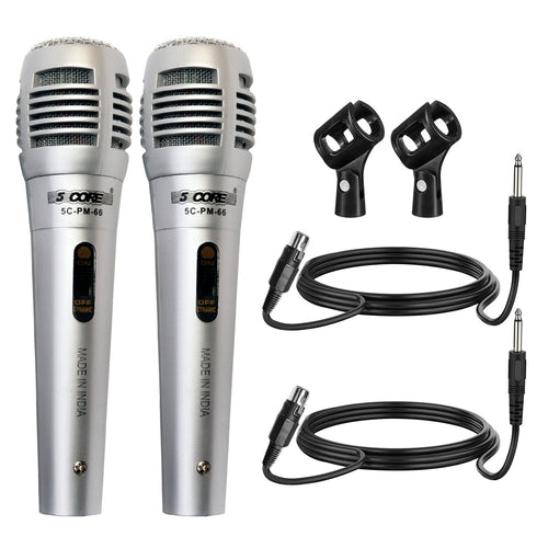5Core XLR Microphone Dynamic Mic Karaoke Singing Studio Mics Handheld
