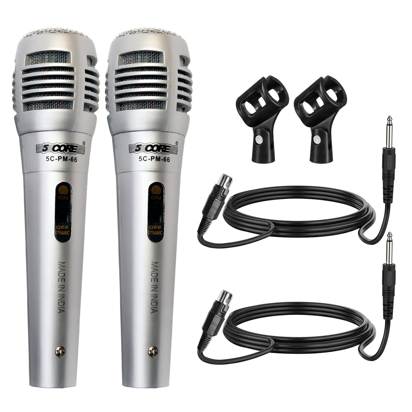 5Core XLR Microphone Dynamic Mic Karaoke Singing Studio Mics Handheld