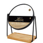 Dual Side Mirror With Bamboo Tray