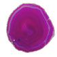 Agate Thin Serving Plate with SILVER Trim