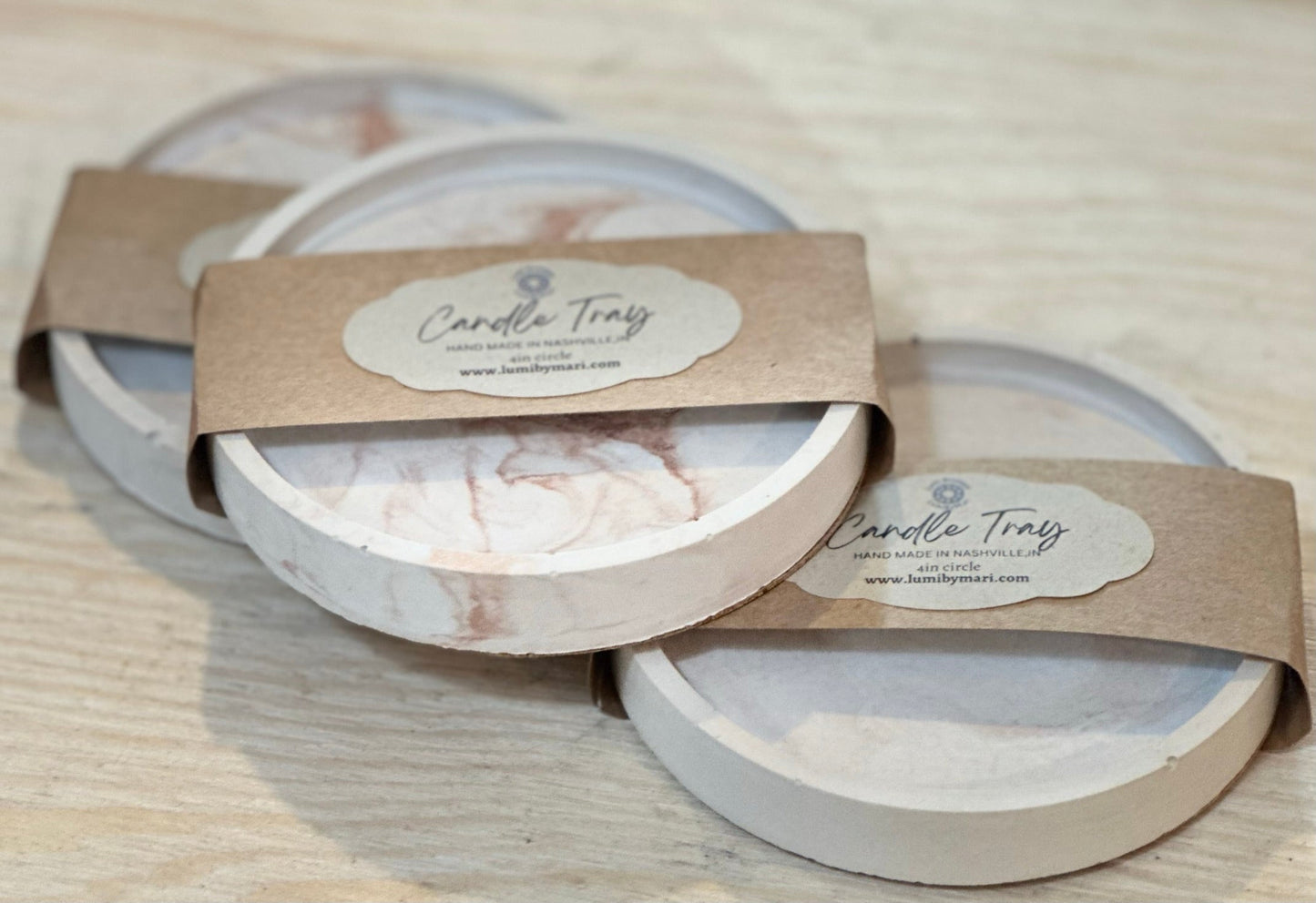 Concrete Candle Tray