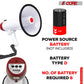5Core Megaphone Bullhorn Speaker 50W Bull Horn Cheer Megafono 300
