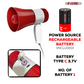 5 Core Megaphone Bullhorn Speaker 30W Bull Horn Rechargeable Cheer