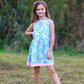 AnnLoren Little & Big Girls Magical Unicorns Rainbows Sleeveless Dress
