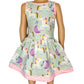 AnnLoren Little & Big Girls Magical Unicorns Rainbows Sleeveless Dress