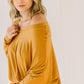 Knit Tunic Blouse Dolman Sleeve Oversized Curved-Hem Asymmetrical Tops
