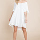 Flutter Sleeve Tiered Babydoll Mini Dress