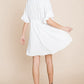 Flutter Sleeve Tiered Babydoll Mini Dress