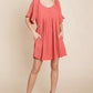 Flutter Sleeve Tiered Babydoll Mini Dress