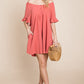 Flutter Sleeve Tiered Babydoll Mini Dress