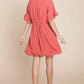 Flutter Sleeve Tiered Babydoll Mini Dress