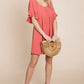 Flutter Sleeve Tiered Babydoll Mini Dress